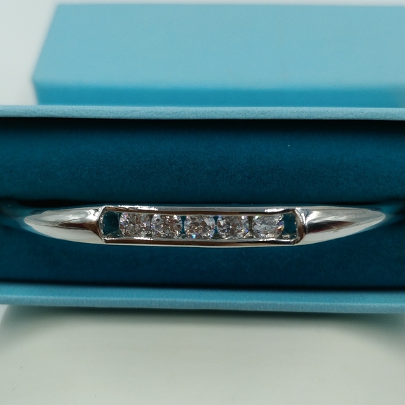 Indulgence Diamond Cubic Zirconia Bangle - Picture 2 of 7